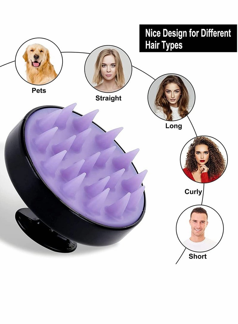 Excefore Shower Back Brush, Long Handle Back Bath Brush, Loofah Sponge Back Body Scrubber, Hair Scalp Massage Brush for Men, Women and Pets, Bathroom Bath and Massage Set 4 Piece Set - Image 5