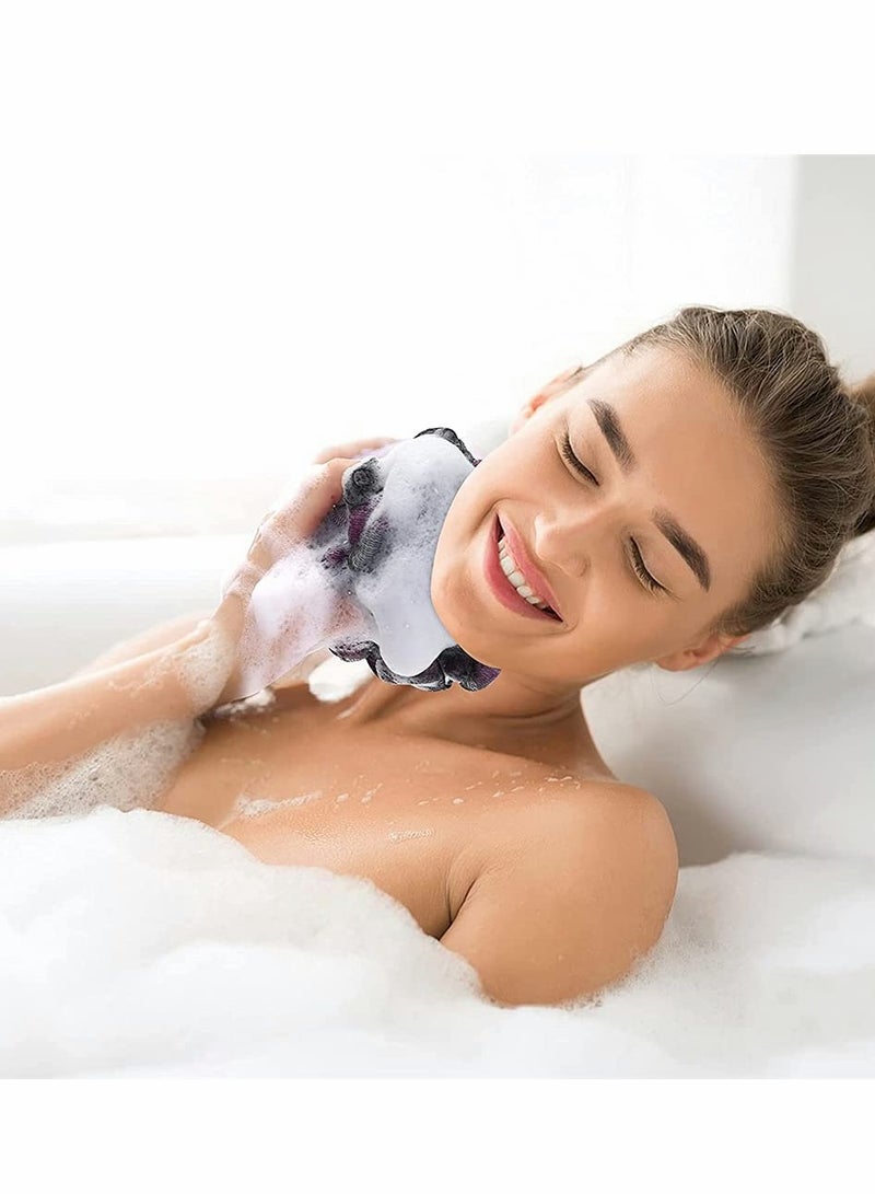 Excefore Shower Back Brush, Long Handle Back Bath Brush, Loofah Sponge Back Body Scrubber, Hair Scalp Massage Brush for Men, Women and Pets, Bathroom Bath and Massage Set 4 Piece Set - Image 4