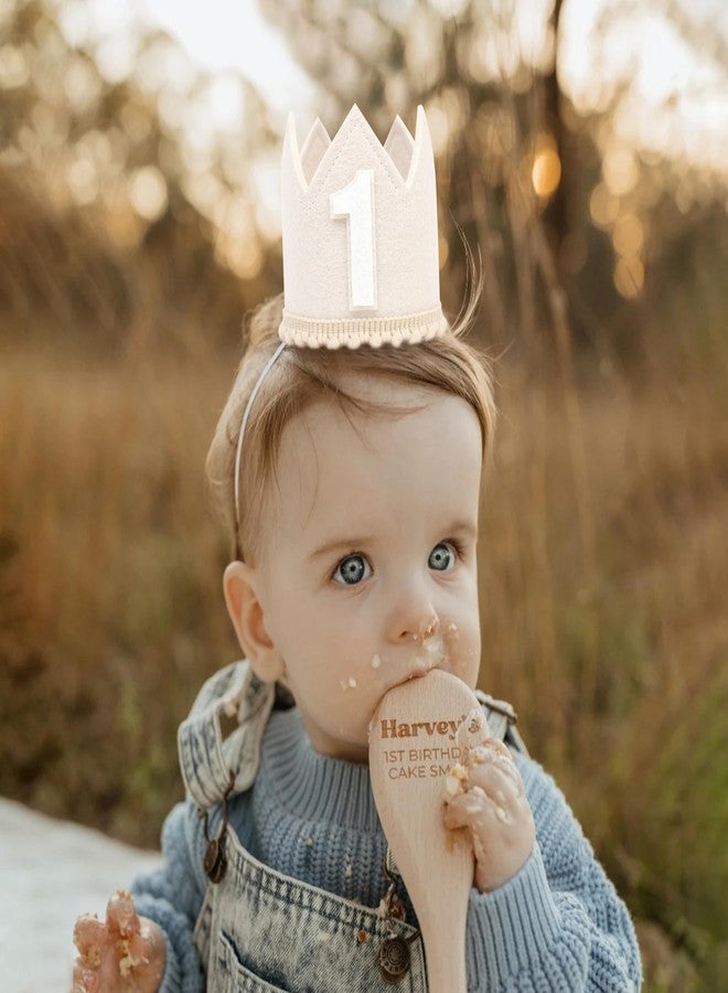 HIKLO First Birthday Crown - Crown Hat for Baby Boy/Girl, 1st Birthday Party Decoration, Cake Smash Photo Props, Outfits for Baby (Boho 1st Birthday Crown) - Image 4