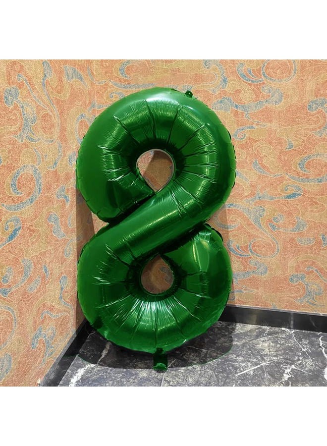 Kelfuoya 40 Inch Balloon Number 8 Green, Large Foil Green Number Balloons 8 18 28 for Girls Women, Digital 8 Helium Balloons for 80 88 Birthday Party Supplies Anniversary Event Celebration Decorations - Image 5