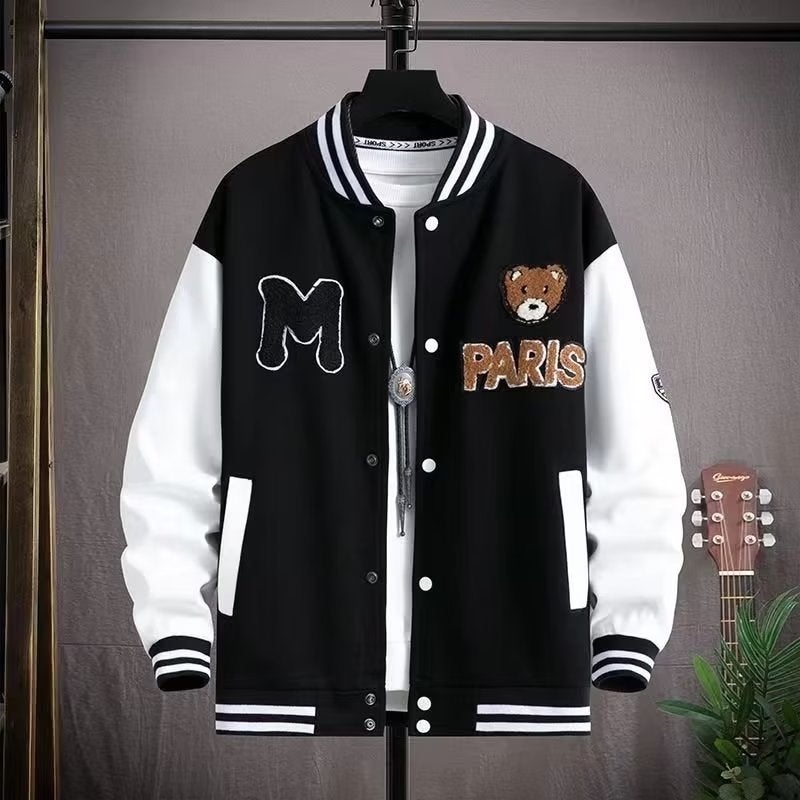 New Men'S Jackets Casual Jackets Color Matching Printed Boys' Baseball Uniforms Student Sports Class Uniforms - Image 4