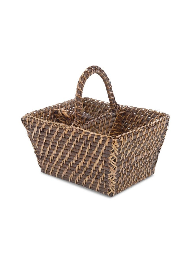 Pan Home Natura Rattan Caddy 25x20x14cm - Honey Brown - Image 3