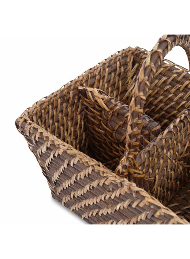 Pan Home Natura Rattan Caddy 25x20x14cm - Honey Brown - Image 5