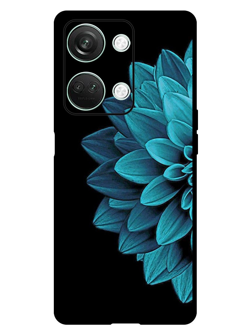 Theodor Protective Case Anti Scratch Shock Proof Bumper Cover For OnePlus Nord 3 Blue Flower - Image 1