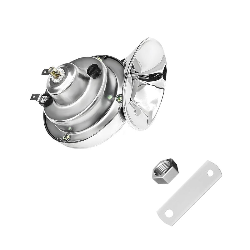 Yourkar Loud Car Horn 12V Waterproof Snail Electric Horn 300DB High Tone Horns Replaces for Cars SUVs Trucks Motorcycles Electric Cars Universal Car Accessories Silver - Image 3