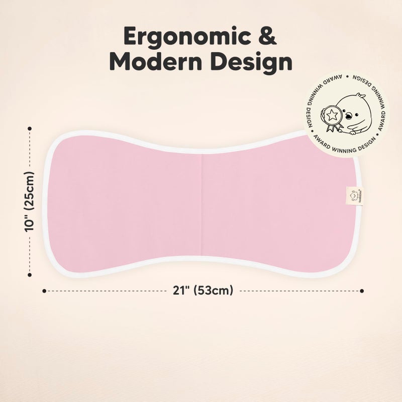 KeaBabies Organic Burp Cloths Baby Boy & Girl - 5-Pack Super Absorbent Cotton Burping Cloths for Babies, Soft & Plush Newborn Spit Up Rags, Infant Towels for Milk Spit Up, Unisex, Large 21" x 10" (Muted Pastel) - Image 2