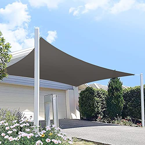 HIPPO Rectangle Shade Sail Affordable & Premium 230 GSM Sun Shade UV Block for Canopy Outdoor Patio Car Parking (Desert-Storm, 12FTX16FT) - Image 1