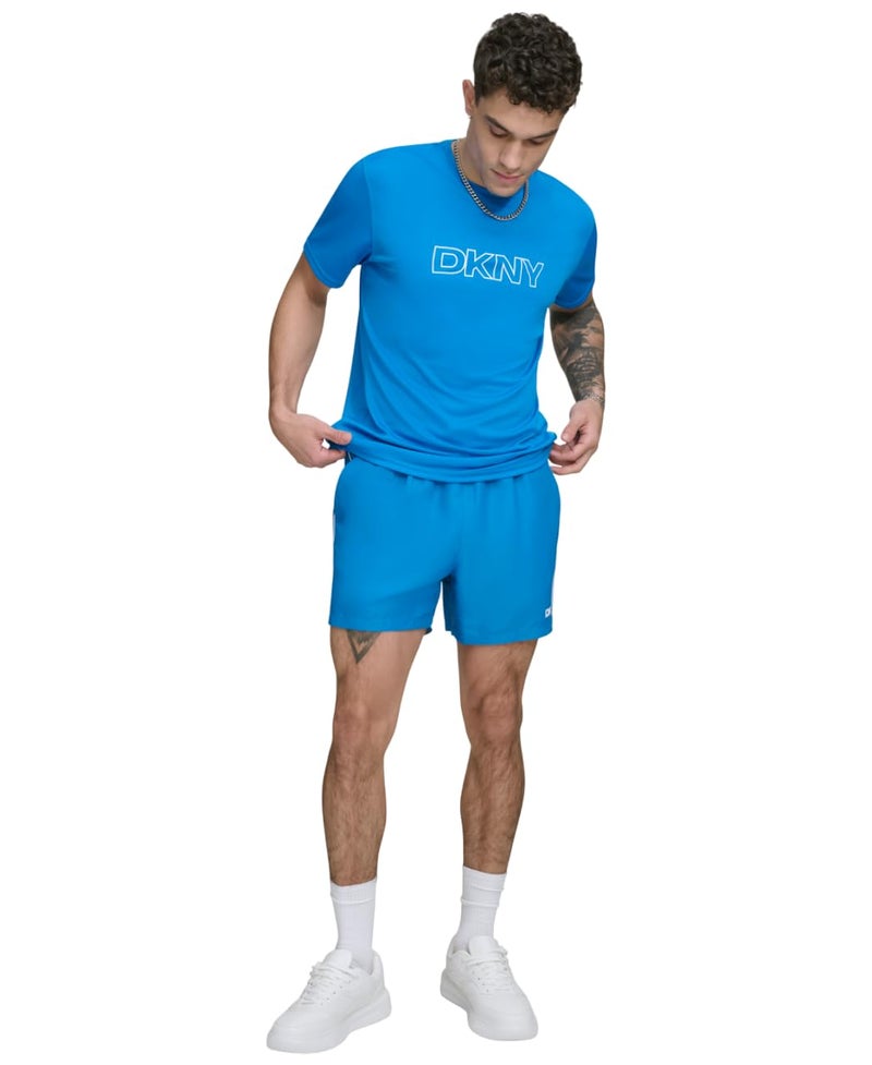 DKNY Men's Short Sleeve Quick Dry 40+ Protection UPF Active Top, Blue, XX-Large - Image 2
