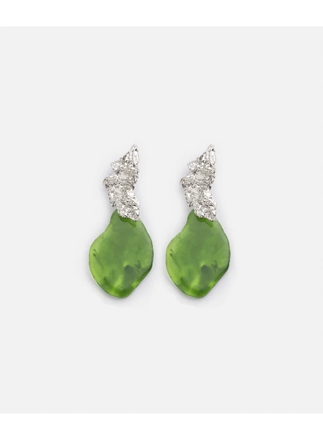 Ipekyol Amorphous Earrings With Contrasting Stones