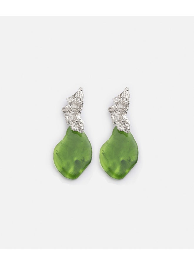 Ipekyol Amorphous Earrings With Contrasting Stones  - Image 3