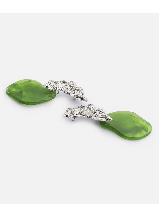 إبيكيول Amorphous Earrings With Contrasting Stones