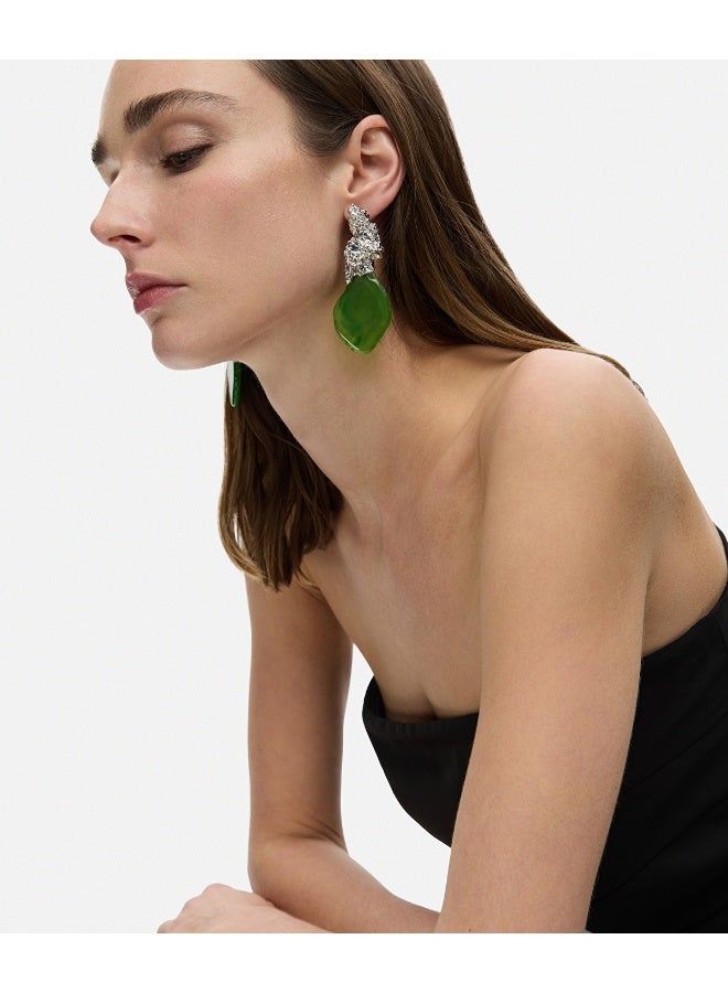 Ipekyol Amorphous Earrings With Contrasting Stones  - Image 1