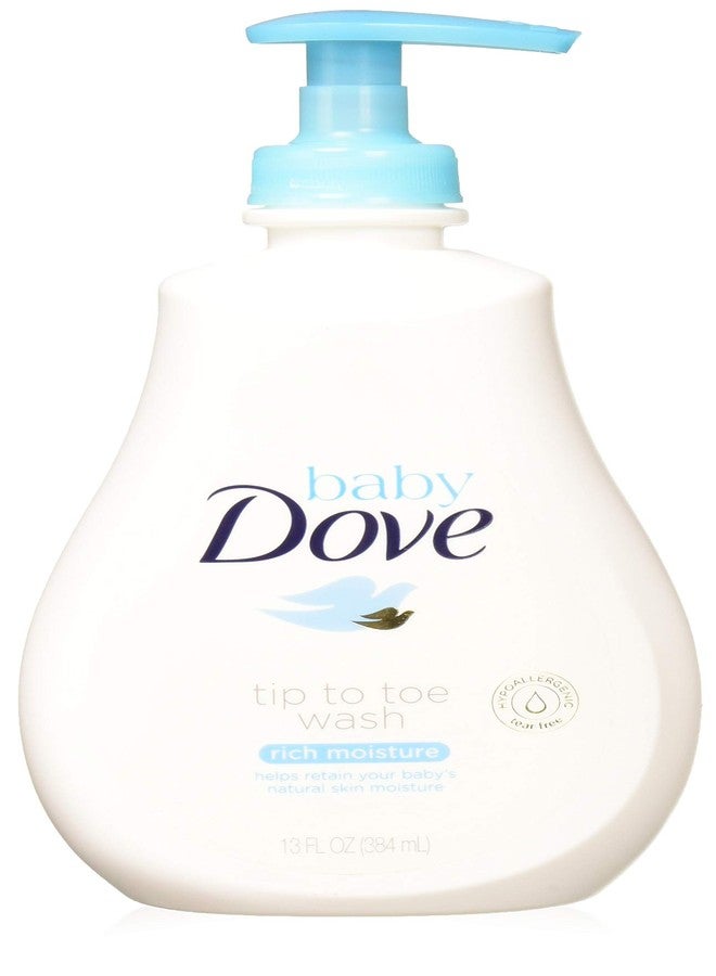 Baby Dove Dove Baby Tip To Toe Wash 13 Ounce Rich Moisture Pump (384ml) (6 Pack) - Image 1