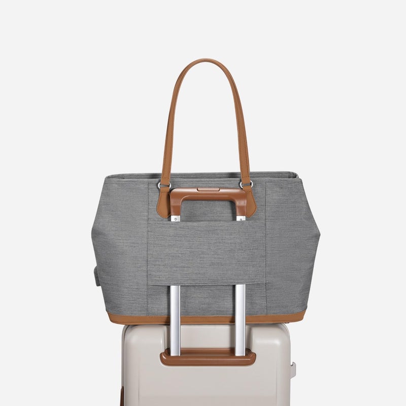 Nordace Siena Pro Tote Plus - Spacious 15 Inch Laptop Work Tote Bag for Everyday & Travel (Gray) - Image 4