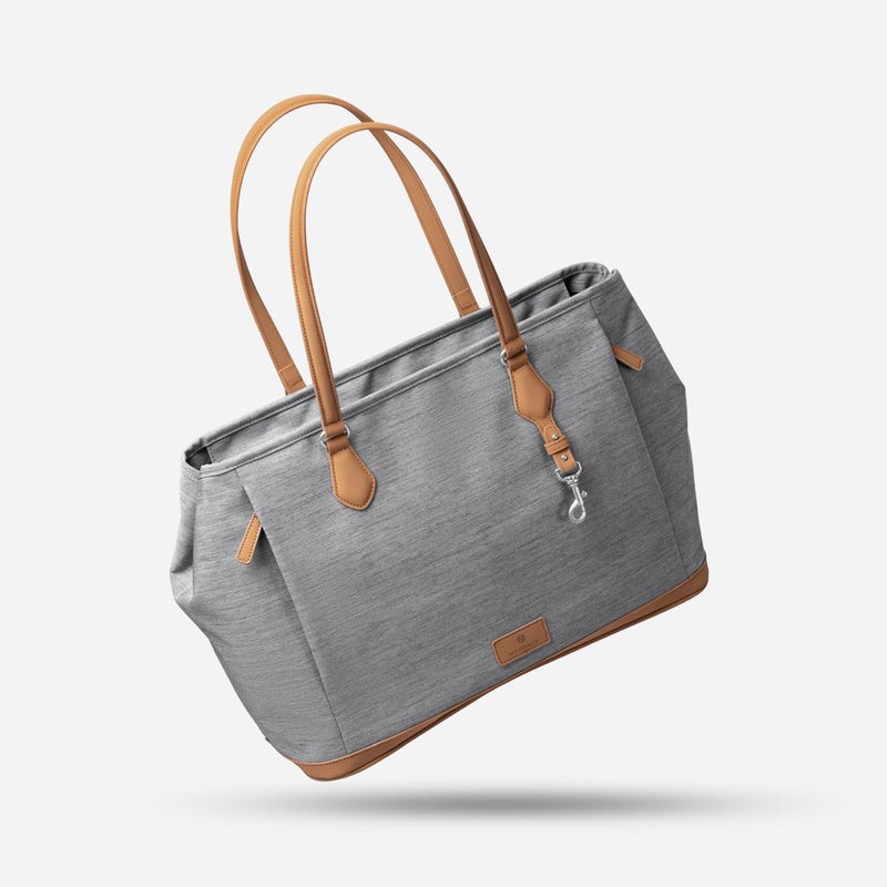 Nordace Siena Pro Tote Plus - Spacious 15 Inch Laptop Work Tote Bag for Everyday & Travel (Gray) - Image 5