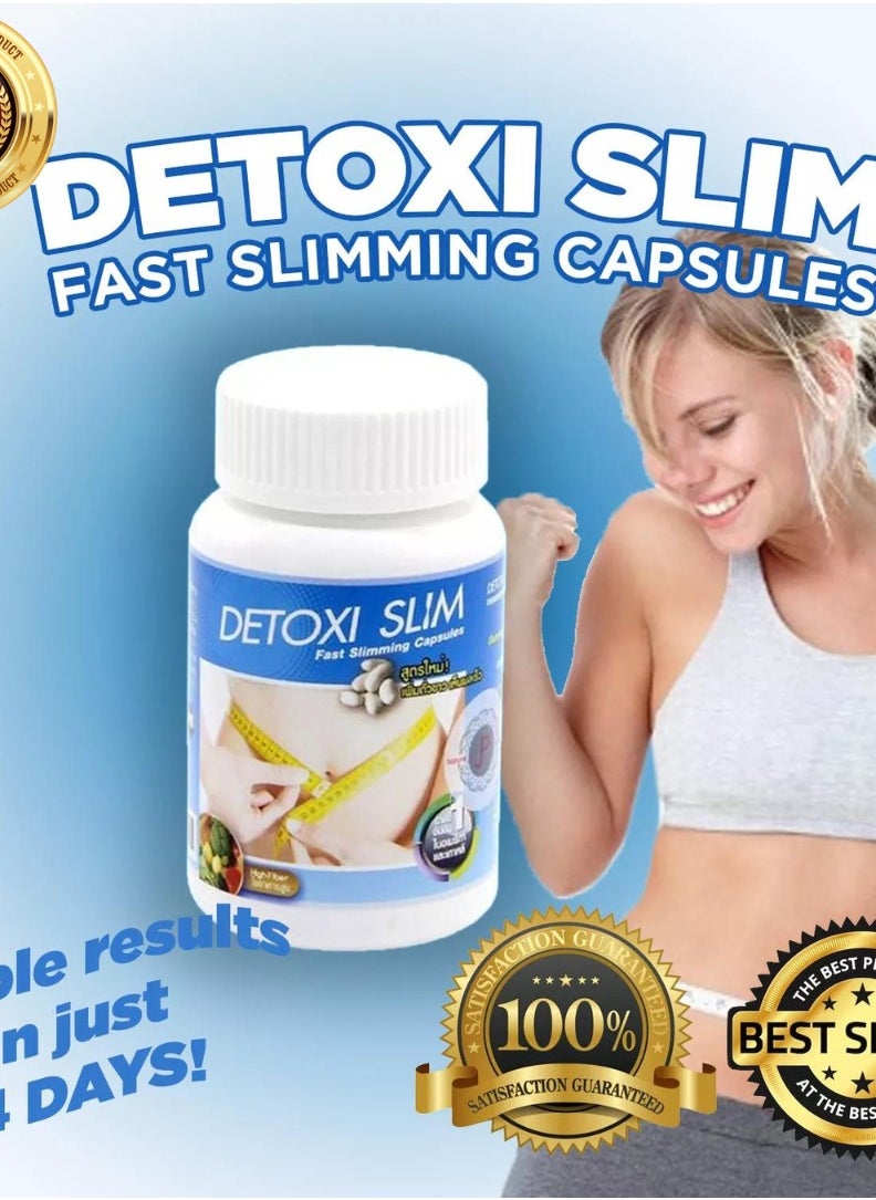 Detox Herbs Detoxi Slim Fast Slimming Capsules (30 Capsules) – The Ultimate Fat Burning & Detox Solution  - Image 2