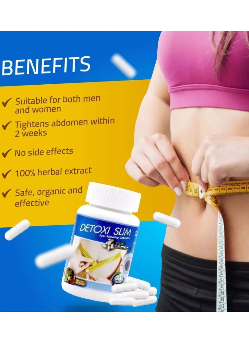 Detox Herbs Detoxi Slim Fast Slimming Capsules (30 Capsules) – The Ultimate Fat Burning & Detox Solution  - Image 3