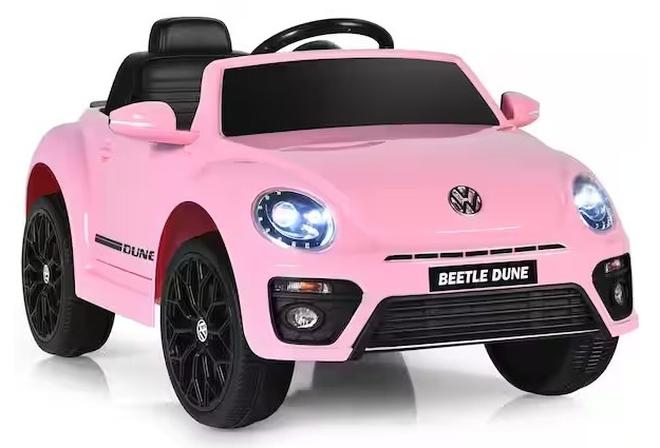 12V Electric Children's Ride-on Car with Remote Control and Music, Multi-Colour (pink) - Image 1