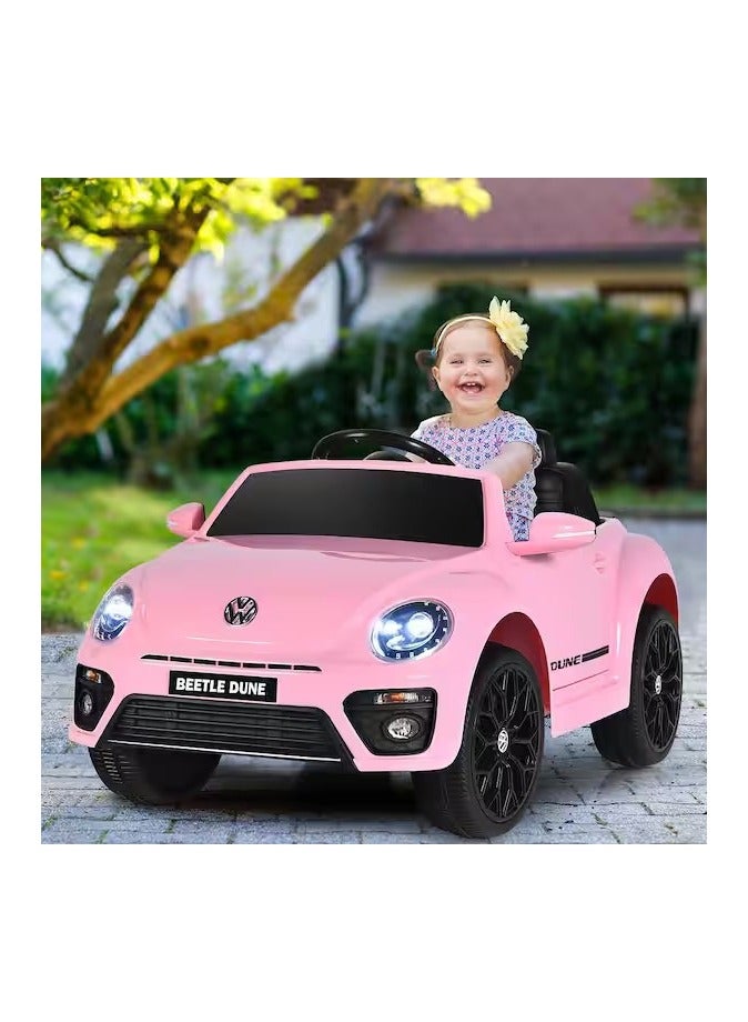 12V Electric Children's Ride-on Car with Remote Control and Music, Multi-Colour (pink) - Image 2