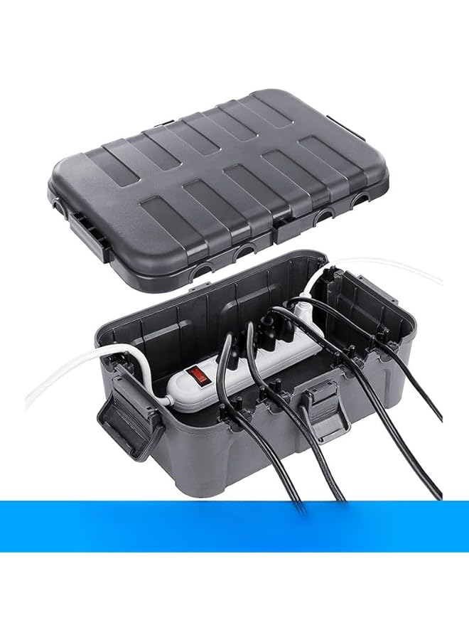 promass Outdoor Electrical Box,IP54 Water-proof Outdoor Outlet Covers Weatherproof Extension Cord Covers Protect Outlet, Plug,Socket,Timer,Power Strip,Surge Holiday Light Large Size Electrical - Image 1