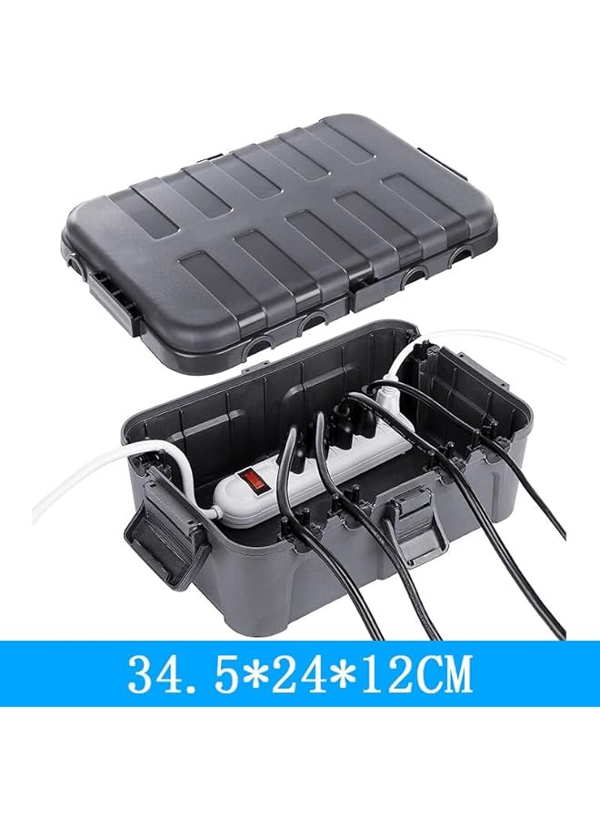 promass Outdoor Electrical Box,IP54 Water-proof Outdoor Outlet Covers Weatherproof Extension Cord Covers Protect Outlet, Plug,Socket,Timer,Power Strip,Surge Holiday Light Large Size Electrical - Image 2