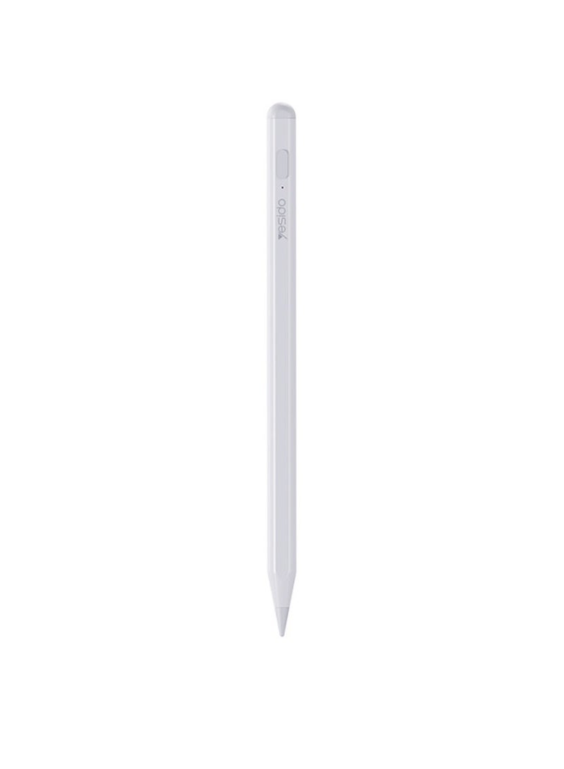 Yesido ST15 Aluminum Alloy Pom Tip No Delay Universal Active Stylus Pen With Magnetic Adhesive Design White - Image 2