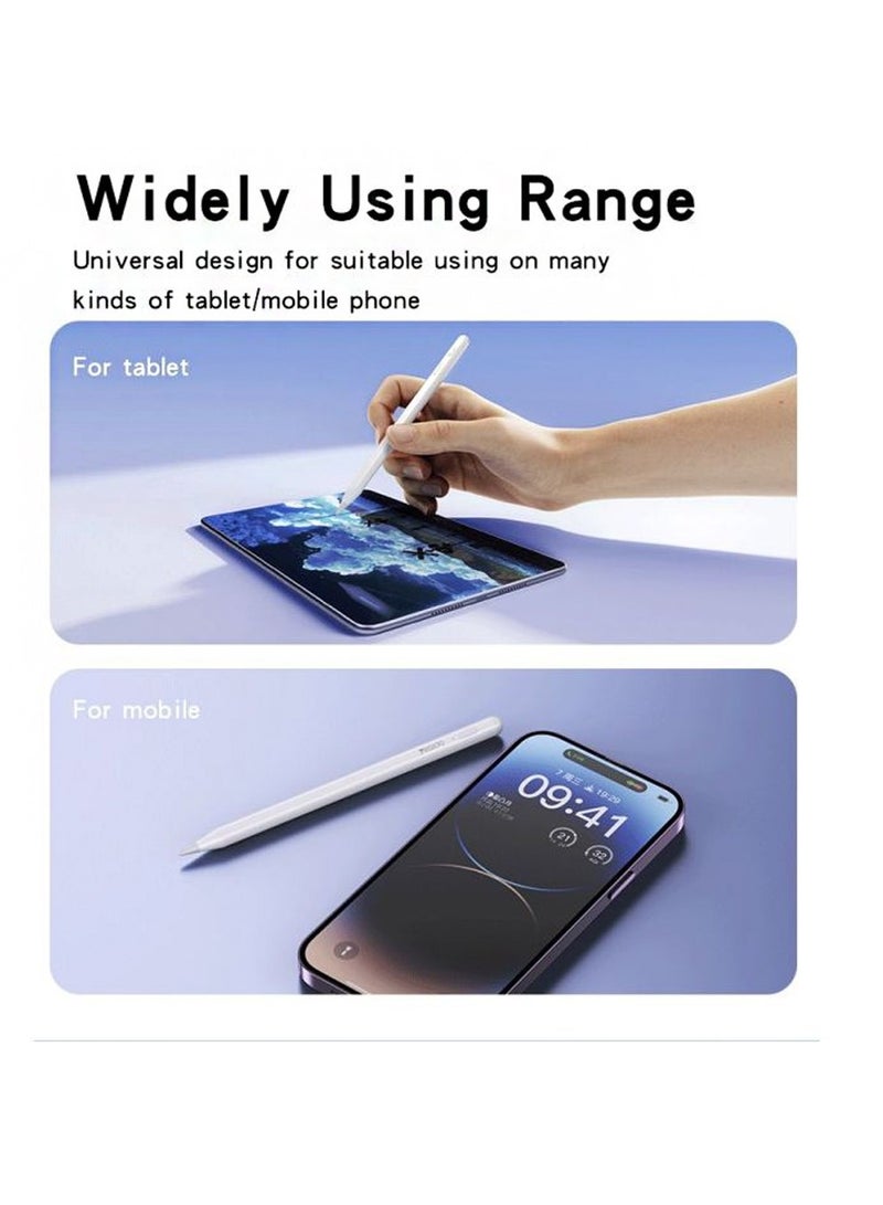 Yesido ST15 Aluminum Alloy Pom Tip No Delay Universal Active Stylus Pen With Magnetic Adhesive Design White - Image 5