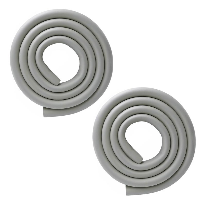 M2cbridge U Shape Extra Thick Furniture Table Edge Protectors Foam Baby Safety Bumper Guard 6.5 Ft (Grey (6.5ft x 2)) - Image 1