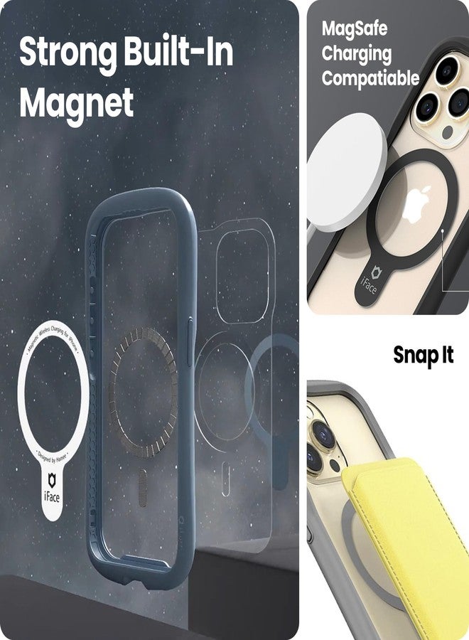 أي فيس غطاء iFace شفاف متوافق مع iPhone 15 - [انعكاس] (متوافق مع MagSafe) غطاء هاتف من الزجاج المقوى مع واقي مانع للانزلاق - أزرق فاتح - Image 4