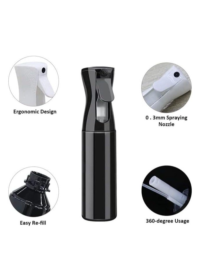SYOSI Hair Spray Bottle, Cozy Continuous Fine Mist Sprayer, Salon Spray Hair Mister, Empty Plastic Water Squirt Bottle for Curly Hair, Hair Cutting, Barber, Stylist, Cleaning, Plant (150ml) - Image 5