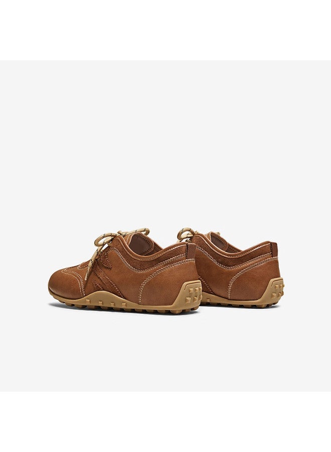 Basto 26 Spring Internal Height Increase Thin Sole Brown Derby Training Shoes Sports Casual Women's Shoes D3590am6 Light Coffee Size 36 - Image 2