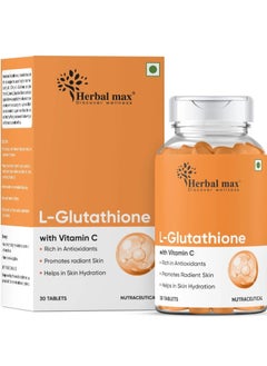 Herbal Max Herbal Max L-Glutathione with Vitamin C Tablets 30  - Image 1