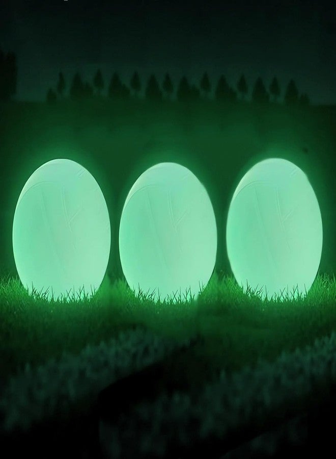 Aolowewin Spike Replacement Balls 3-Pack, Glow in The Dark Balls, Roundnet Game Ball, Lawn Beach Water Pool, Yard Pong Bucket Toss Game Ball - Play at Night, Light Up for 20-30 Minutes - Image 4