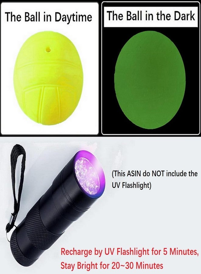 Aolowewin Spike Replacement Balls 3-Pack, Glow in The Dark Balls, Roundnet Game Ball, Lawn Beach Water Pool, Yard Pong Bucket Toss Game Ball - Play at Night, Light Up for 20-30 Minutes - Image 3