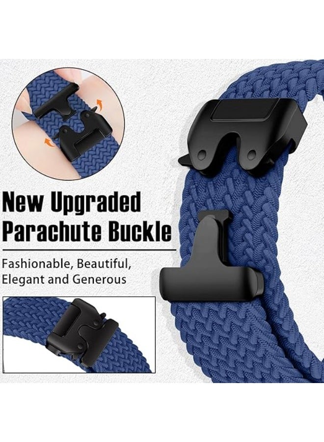 TraMx Woven solo loop for Apple Watch strap, suitable for men and women 38mm, 40mm, 41mm, 42mm, parachute buckle elastic nylon sports strap, suitable for iWatch Series 10 9 8 7 6 5 4 3 SE/Ultra 2 - Image 4