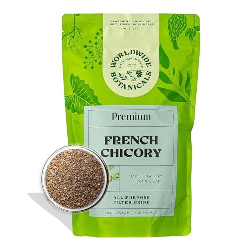 Worldwide Botanicals French Chicory Root 1 Pound  Brew Like Coffee Blend Roasted Chicory Root With Coffee Prebiotic Acid Free Caffeine Free Kosher - Image 1