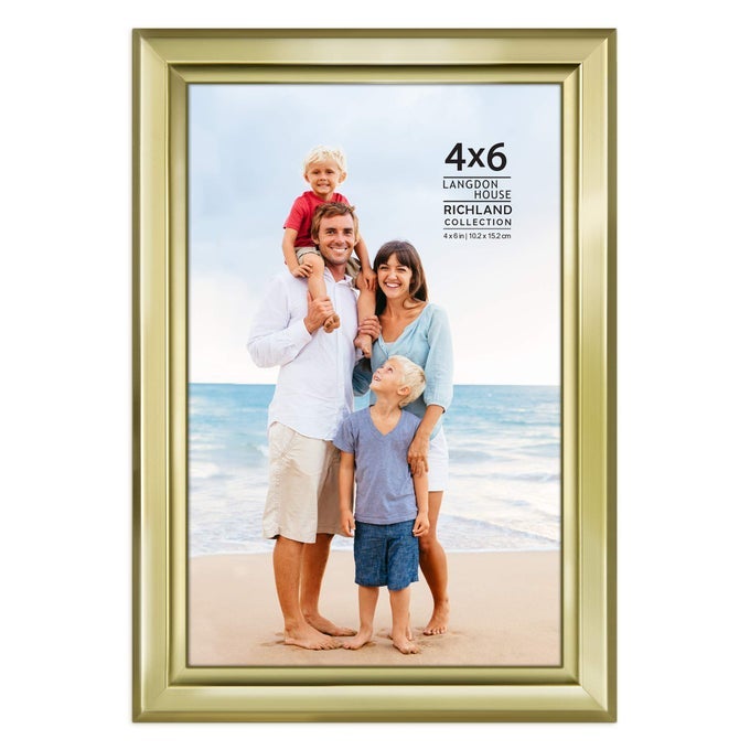 4X6 GOLD PICTURE FRAME DISTINGUISHED EDGING FOR CLASSIC STYLE RICHLAND COLLECTION