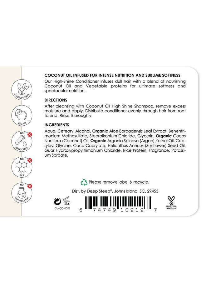 Deep Steep High Shine Coconut Oil Conditioner 17 Fz - Image 3