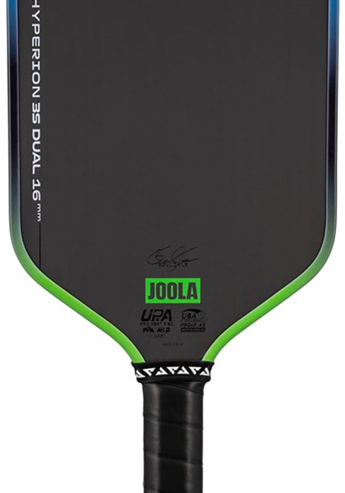JOOLA Hyperion Pro 3S Dual 16mm Pickleball Paddle - Grey/Blue - Image 4