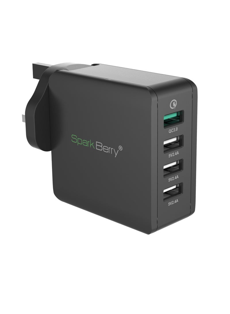 سبارك بيري شاحن جداري ذكي 4 منافذ 40 واط - Image 2