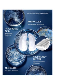 depology depology Deepcare+ Serum-Infused Micro Dart Patche | 4 Pairs Eye Mask | Under Eye Patches for Wrinkles | Fine Lines | Hydrating Eye Mask with Peptides | Amino Acids | and Synthesized Molecules  - Image 2