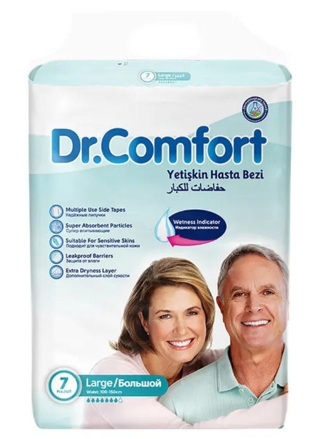 Dr. Comfort - Large Adult Diaper 100-150Cm 7 Pcs - Image 1