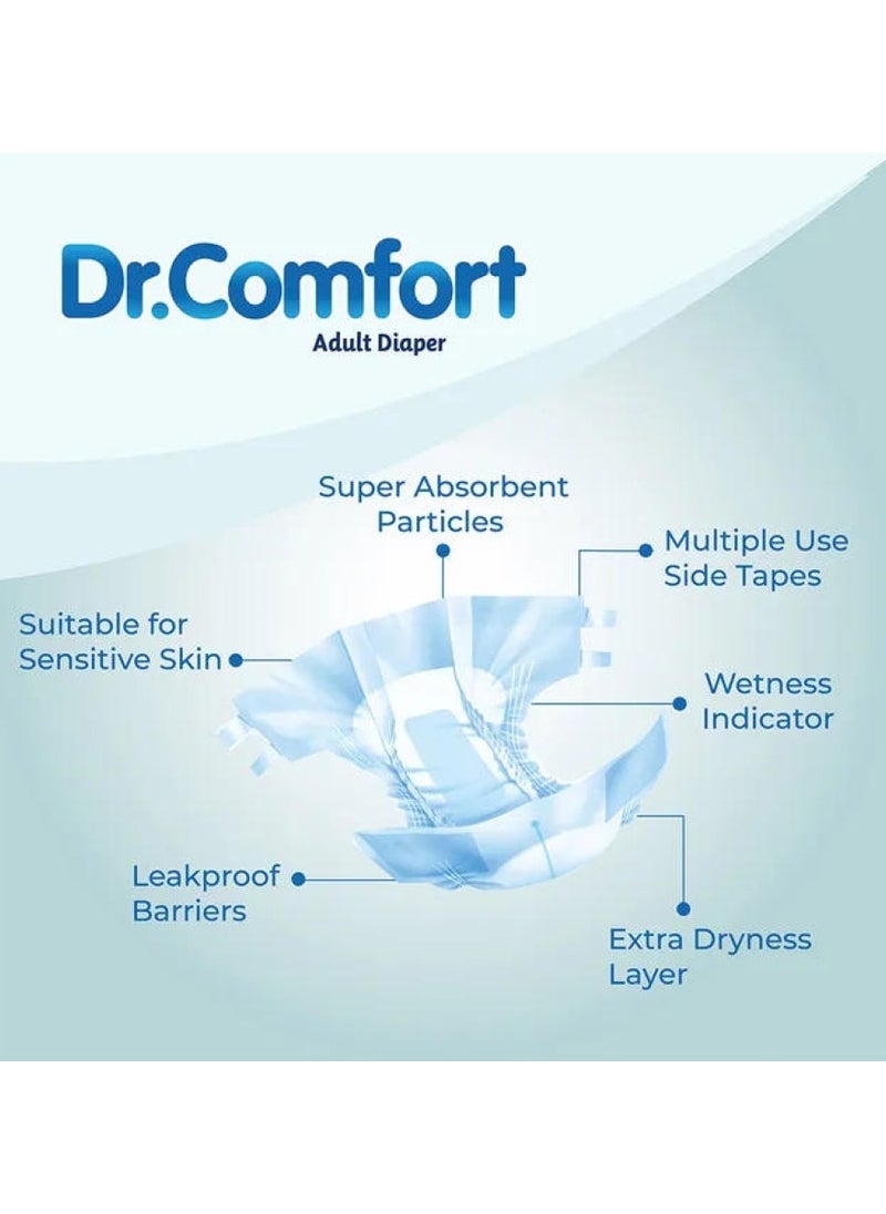 Dr. Comfort - Large Adult Diaper 100-150Cm 7 Pcs - Image 1