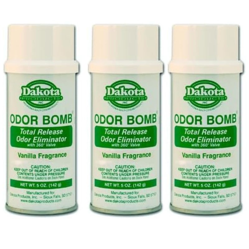 Dakota Odor Bomb Car Odor Eliminator Vanilla 3 Pack