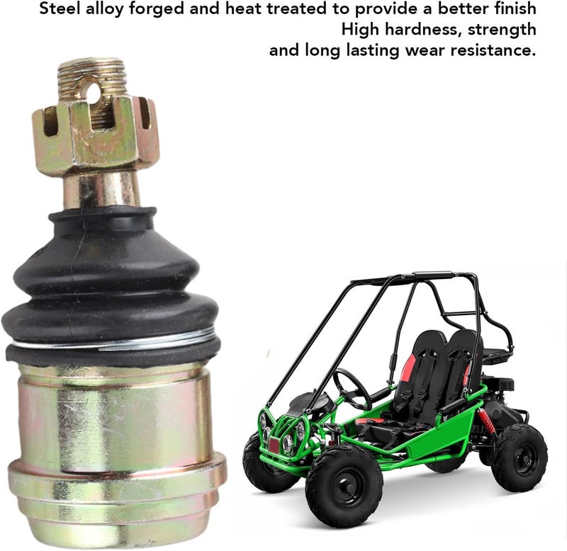 14mm Tie Rod Ends Joints, ATV Tie Rod End, Heavy Duty Steel Alloy Joint with Rubber Bushings, Replacement for 150cc 250cc Quad ATV Go Kart, - Image 2