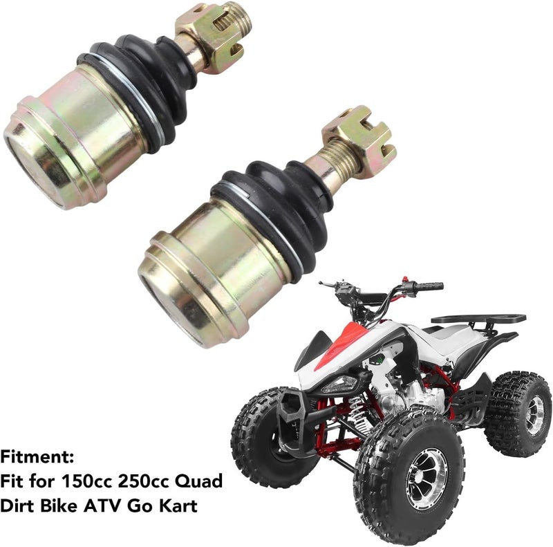 14mm Tie Rod Ends Joints, ATV Tie Rod End, Heavy Duty Steel Alloy Joint with Rubber Bushings, Replacement for 150cc 250cc Quad ATV Go Kart, - Image 5