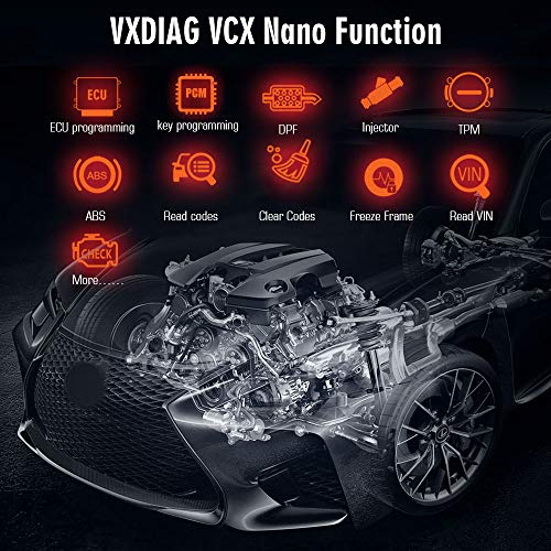 VXDIAG أداة تشخيص VXDIAG VCX نانو متوافقة مع فورد/مازدا 2 في 1 مع أداة برمجة IDS حمراء - Image 3