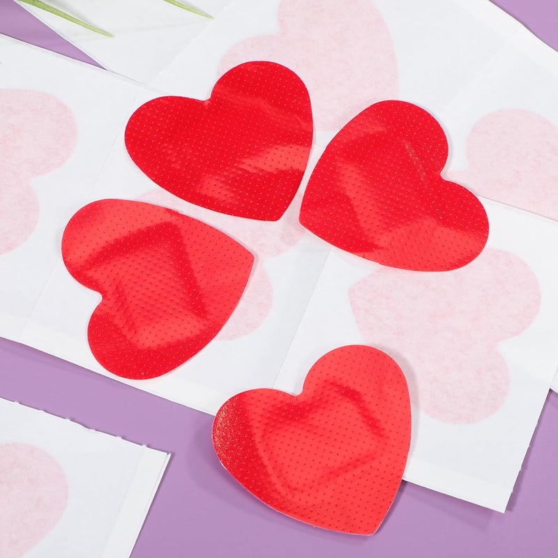 Heart-Shaped Bandages 25pcs Waterproof Adhesive Wound Covers Small Decorative First Aid Patches for Travel Daily Use - Image 4