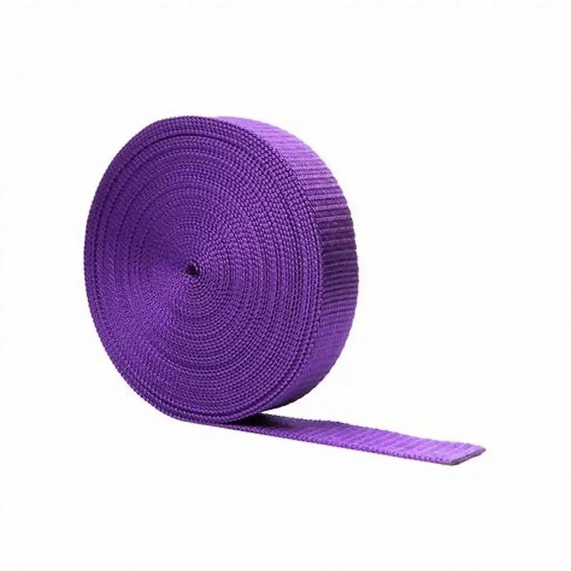 Aklima Bag Strap 1 Inch,1 Roll-12 Meter Bags Striped Woven Niwar Patta Tape Premium Nylon Webbing Strap Roll for Bag Making,Chair Repairs,Handicrafts & DIY Projects Heavy Duty Quality (Purple) - Image 1