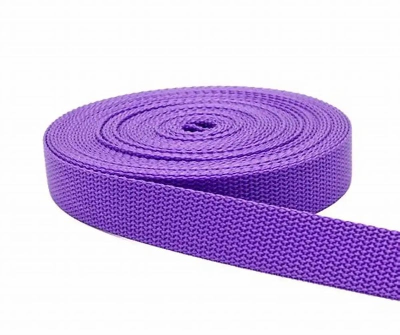 Aklima Bag Strap 1 Inch,1 Roll-12 Meter Bags Striped Woven Niwar Patta Tape Premium Nylon Webbing Strap Roll for Bag Making,Chair Repairs,Handicrafts & DIY Projects Heavy Duty Quality (Purple) - Image 3